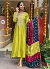 KF 4036 Kalaai Viscose Chanderi Kurti With Bottom Dupatta Wholesale Online
